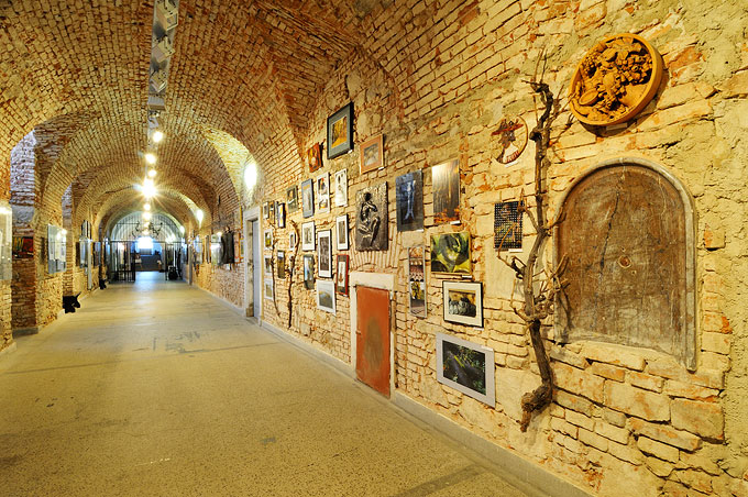 Louka monastery corridor