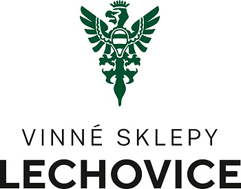 Logo vinné ksklepy Lechovice varianta nápis pod orlicí