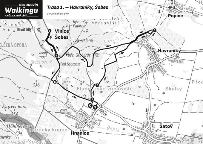 Mapa trasy 1