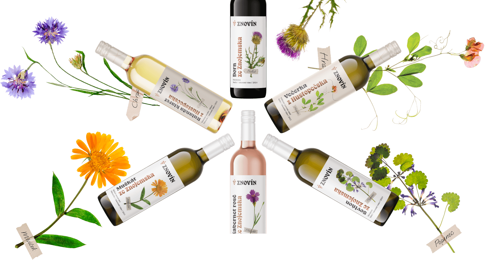 Květinová kolekce vín

