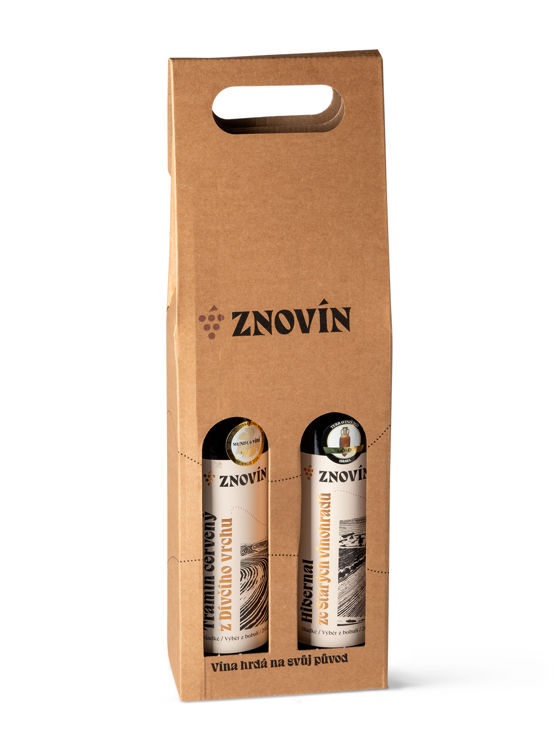 Papírový nosič s logem 2 × 0,5 l
