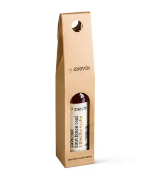 Papírový nosič s logem 1 × 0,75 l