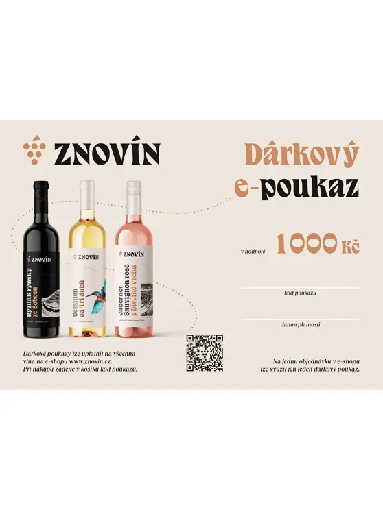 Dárkový poukaz - 1000 Kč